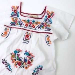 Wild Sunshine Threads White Embroidered Dress